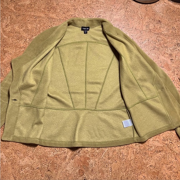 Ronen Chen Chartreuse Fleece Blazer Jacket Sz 2 - Picture 5 of 10
